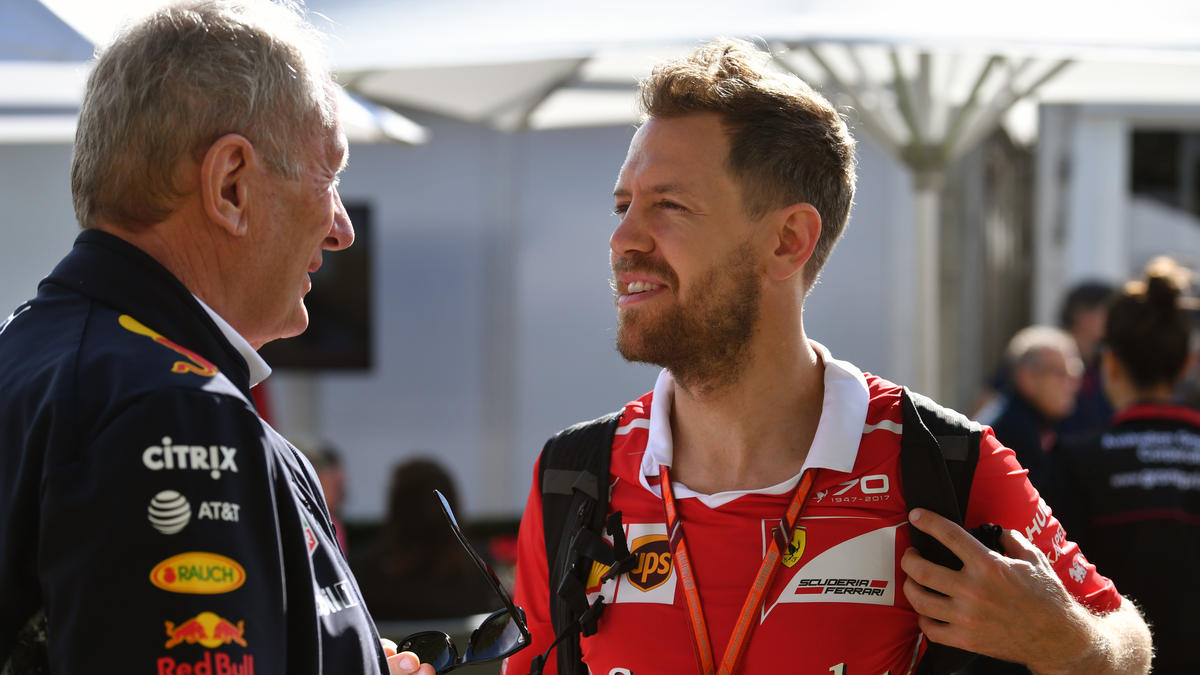 Man kennt und schätzt sich: Helmut Marko und Sebastian Vettel Man kennt und schätzt sich: Helmut Marko und Sebastian Vettel