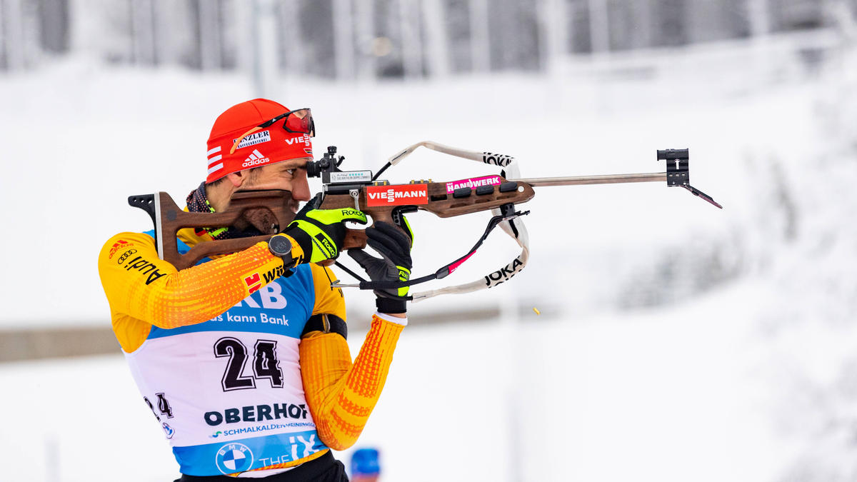 Arnd Peiffer ist aufs Podium gestürmt Arnd Peiffer ist aufs Podium gestürmt