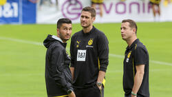 Wie geht es beim BVB mit Trainer Sahin (l.) und Sportdirektor Kehl (M.) in Zukunft weiter?