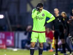 Teleurstelling bij Jong Ajax-speler Ashraf el Mahdioui na de wedstrijd tegen FC Den Bosch. (11-12-2015