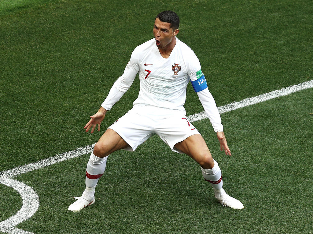 Cristiano Ronaldo in Jubelpose. © Getty Images/Maddie Meyer