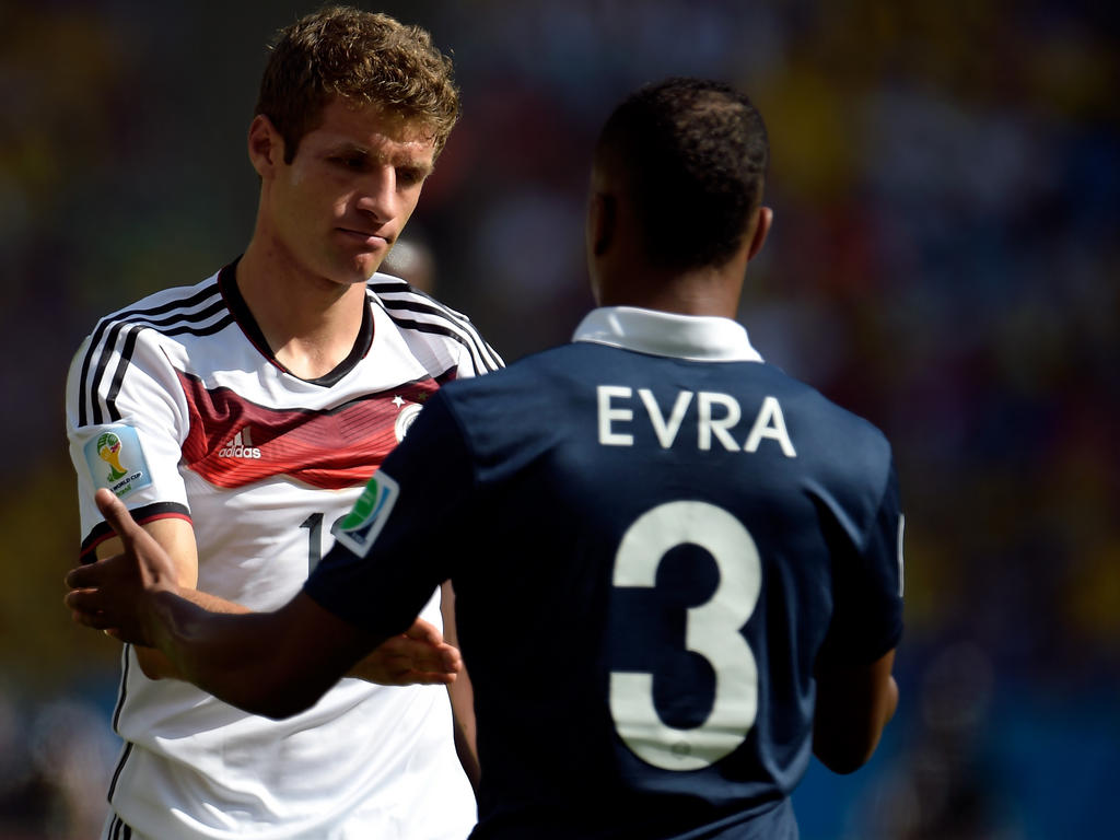 Patrice Evra, en un encuentro de Francia contra Alemania en la Copa del Mundo de 2014. (Foto: Getty) Patrice Evra, en un encuentro de Francia contra Alemania en la Copa del Mundo de 2014. (Foto: Getty)