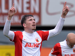 El joven Höjbjerg celebra un gol marcado con el Augsburgo. (Foto: Getty)