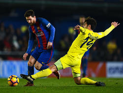 Lionel Messi frente al Villarreal. (Foto: Getty)