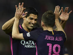 Der Beißer war mal wieder zur Stelle: Luis Suárez (l.) trifft beim Barça-Sieg