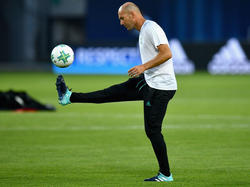 Zidane durante un entrenamiento reciente de este verano. (Foto: Getty)