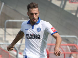 Erzielte in Rostock gleich zwei Treffer: Fabian Schleusener