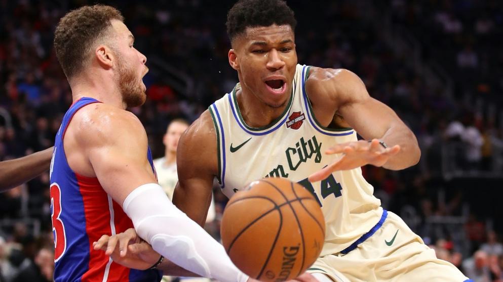 MVP Giannis Antetokounmpo (r.) war einmal mehr der beste Mann bei den Bucks MVP Giannis Antetokounmpo (r.) war einmal mehr der beste Mann bei den Bucks
