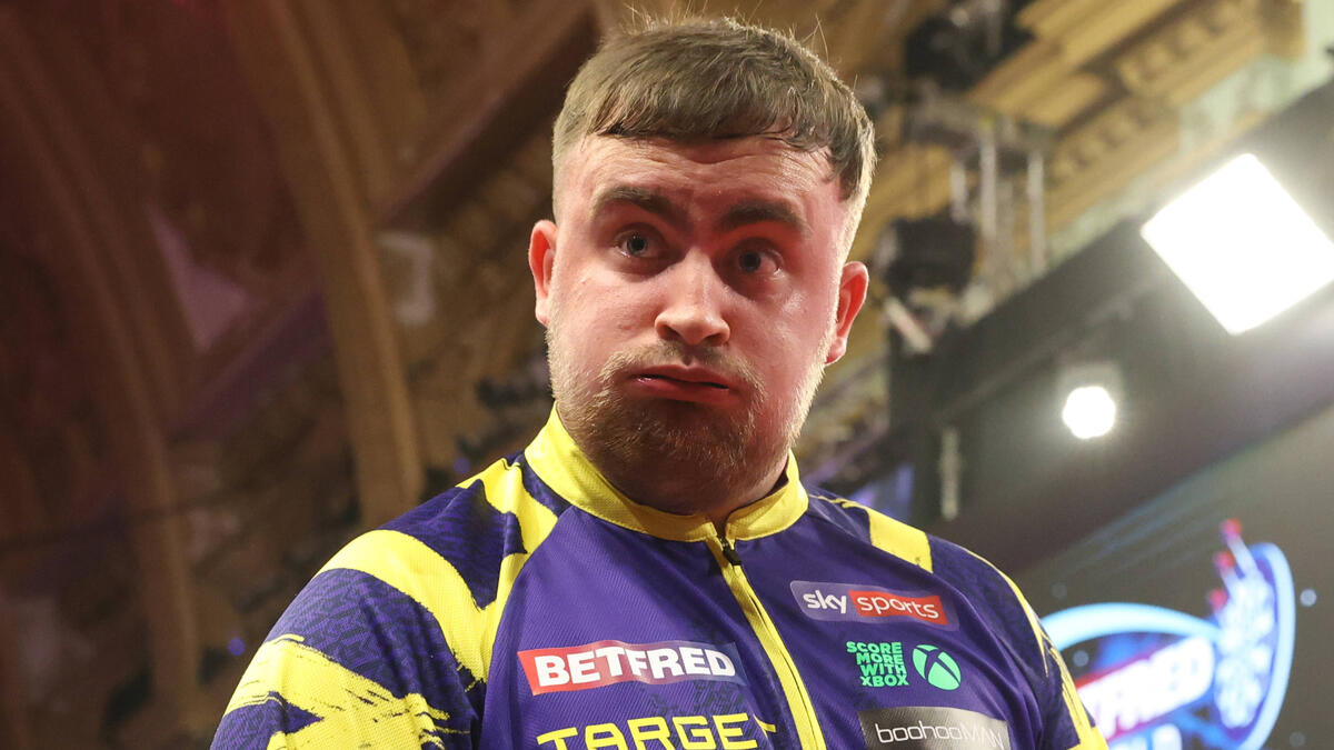 Einmal durchatmen: Luke Littler beim World Matchplay