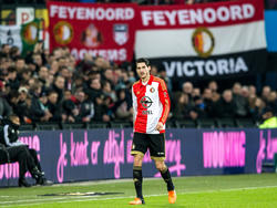 Marko Vejinović is teleurgesteld tijdens het competitieduel Feyenoord - Heracles Almelo. (06-12-2015)