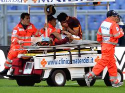 Romas Mohamed Salah verletzte sich im Derby gegen Lazio