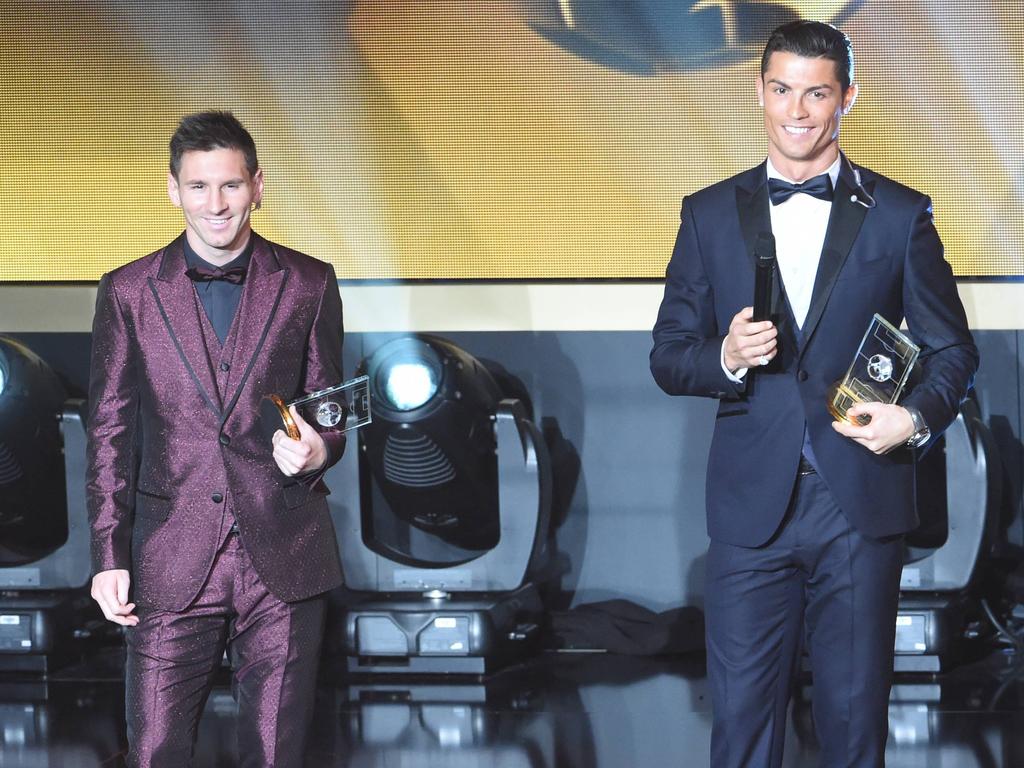 Lionel Messi (l.) und Cristiano Ronaldo sind für die Wahl nominiert
