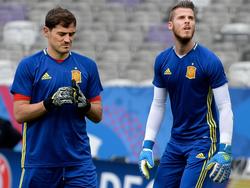 Iker Casillas (l.) und David De Gea 