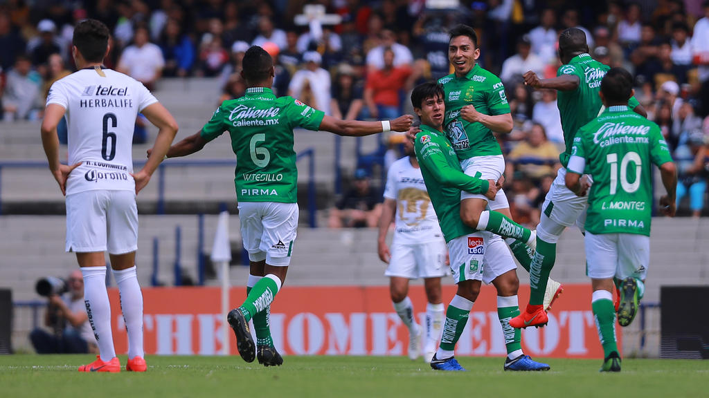 El León celebra el gol de Ángel Mena. (Foto: Getty)