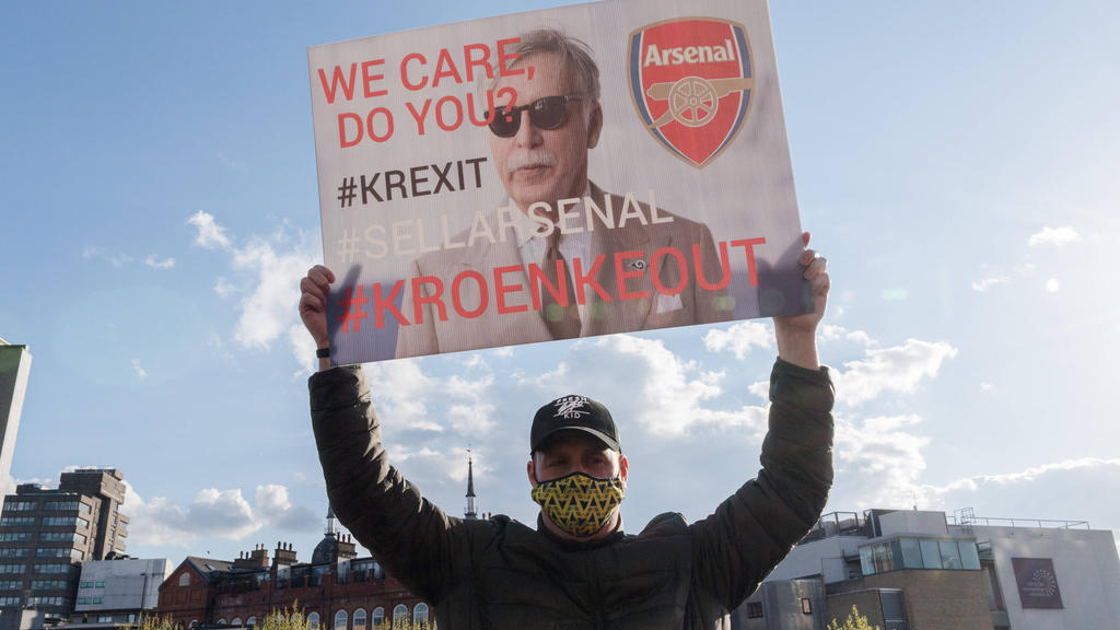 Stan Kroenke erfreut sich beim FC Arsenal nicht unbedingt großer Beliebtheit