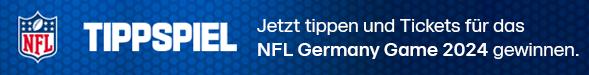 Mache jetzt mit beim NFL-Tippspiel und gewinne Tickets für ein NFL Germany Game 2024