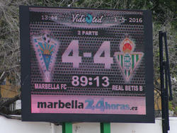 El Marbella remontó un 1-4 ante el Real Betis B. (Foto: Juan Zamora)