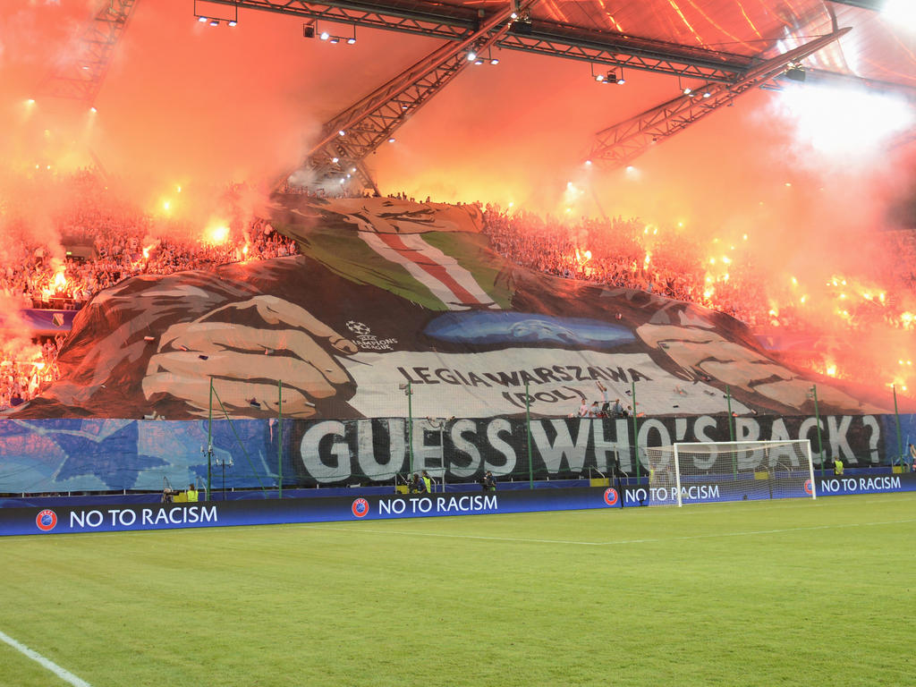 Die Warschauer Fans sorgten gegen den BVB für Ärger