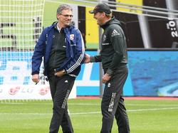 Michael Henke und Ralph Hasenhüttl bildeten in Ingolstadt ein erfolgreiches Gespann