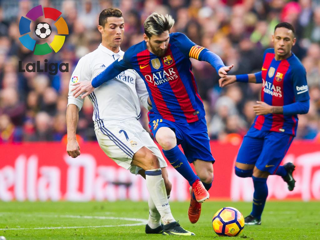 Cristiano Ronaldo (l.) und Lionel Messi fechten wieder einmal die Meisterschaft aus