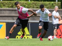 Serge Gnabry (r.) wechselt von Werder zu den Bayern