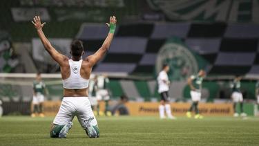 Torschütze Gabriel Menino von Palmeiras hat allen Grund zur Freude