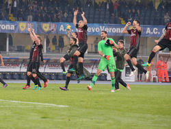 Kein Bild mit Seltenheitswert: Der AC Milan in Feierlaune