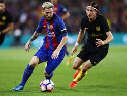 Lionel Messi und der FC Barcelona gehen als Favorit in die Pokal-Partie gegen Atlético