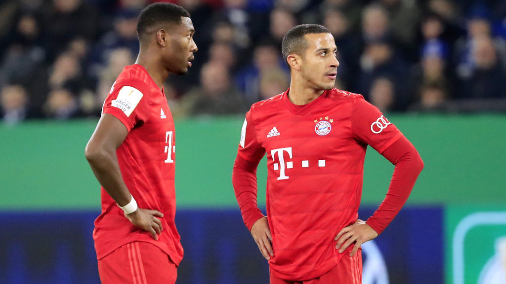 David Alaba (l.) und Thiago könnten den FC Bayern in diesem Sommer verlassen
