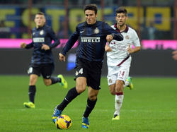 Javier Zanetti gab gegen Livorno sein Comeback für Inter
