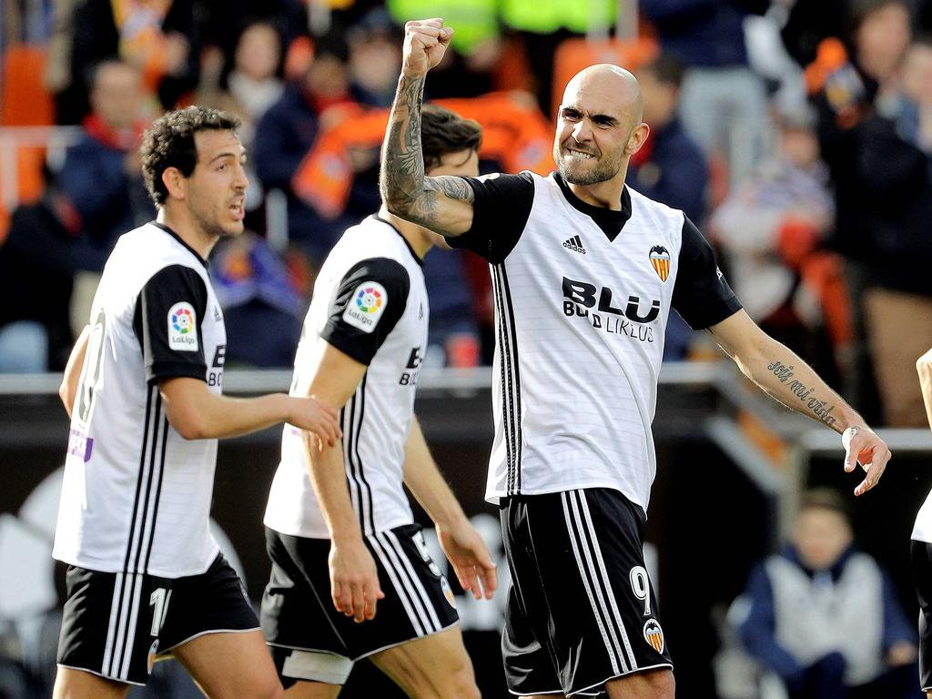 Zaza marcó el segundo gol del Valencia tras una asistencia de Parejo. (Foto: Imago)