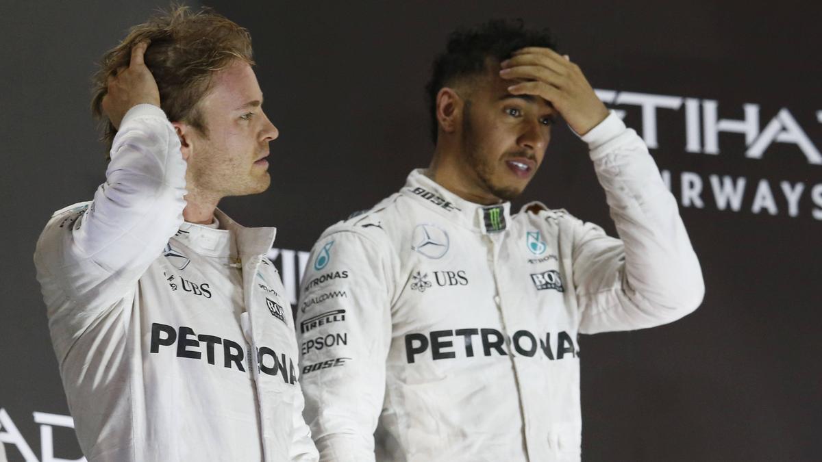 Lewis Hamilton (r.) fuhr einige Jahre mit Nico Rosberg für Mercedes Lewis Hamilton (r.) fuhr einige Jahre mit Nico Rosberg für Mercedes