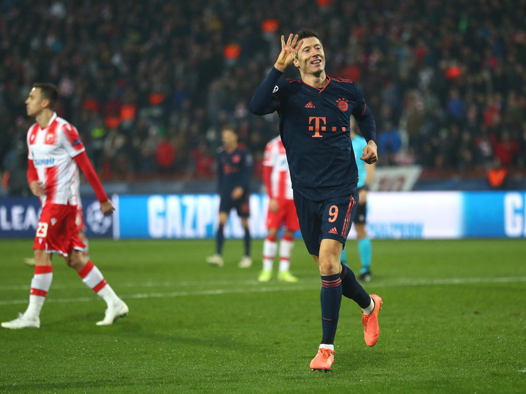 So viele Tore schoss Bayern-Star Robert Lewandowski in Belgrad