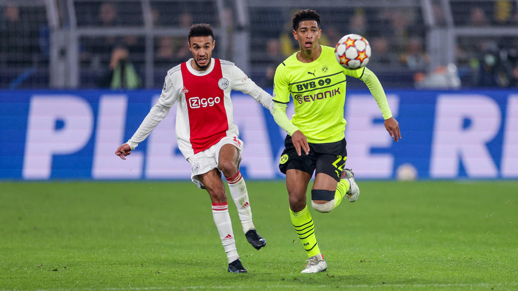 Noussair Mazraoui (l.) spielte in der Champions League gegen den BVB Noussair Mazraoui (l.) spielte in der Champions League gegen den BVB