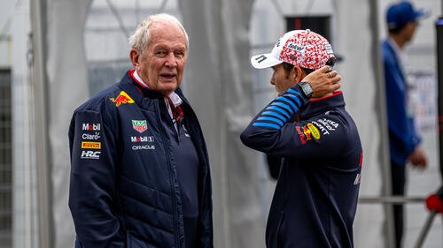 Sprechen über die Zukunft bei Red Bull: Helmut Marko und Sergio Perez