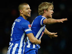 Per Skjelbred (r.) blüht bei Hertha BSC auf