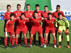 Once inicial de la selección española Sub-17 en un amistoso ante Italia en enero. (Foto: Getty)