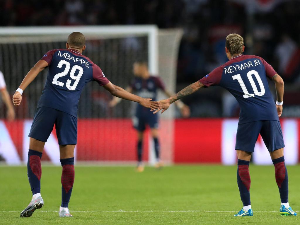 Mbappé y Neymar se llevan muy bien. (Foto: Getty)