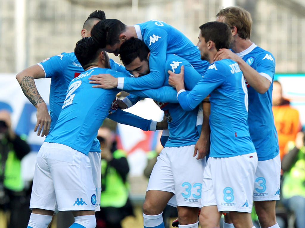 Der SSC Napoli darf die Hinrunden-Meisterschaft feiern