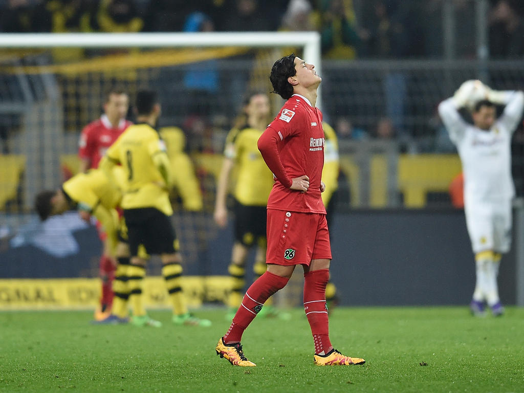 Enttäuschung: Miiko Albornoz und Hannover 96 gehen auch in Dortmund leer aus
