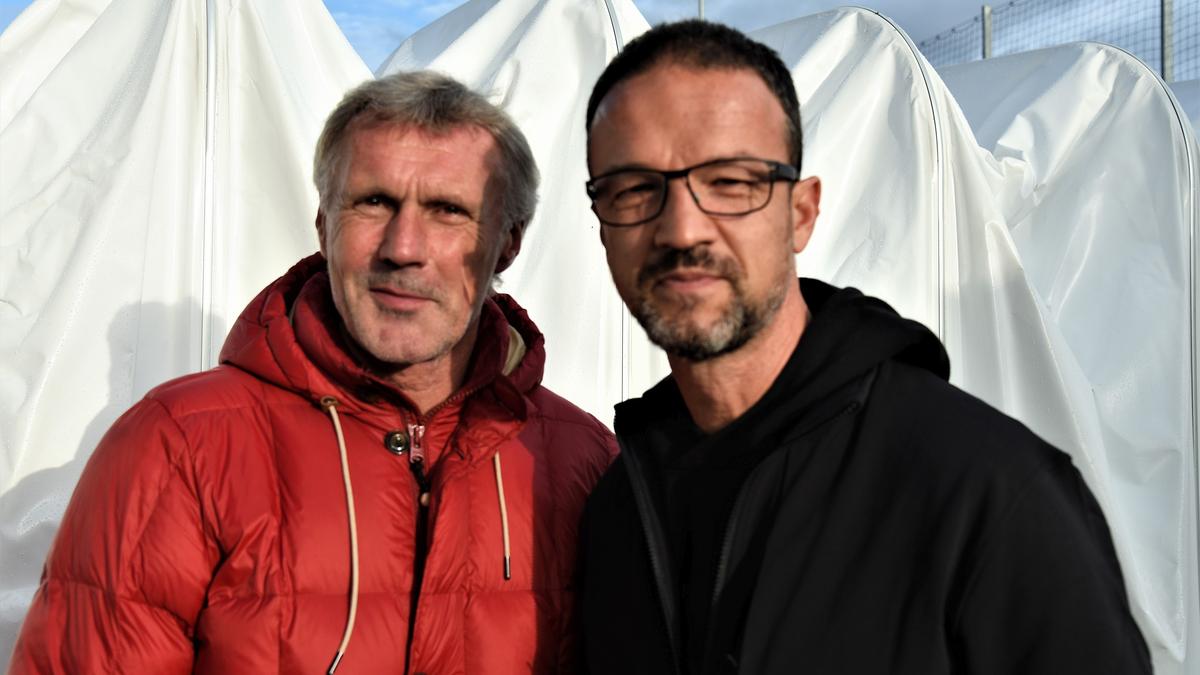 Rudi Bommer (l.) spielte und trainierte in den 19990er-Jahren bei Eintracht Frankfurt