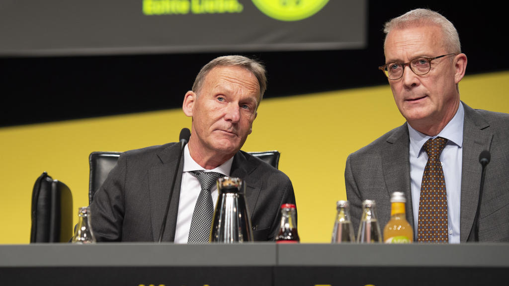 BVB-Finanzboss Thomas Treß (r.) neben Geschäftsführer Hans-Joachim Watzke
