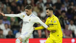 Schlägerei zwischen Real Madrids Federico Valverde (l.) und Alex Baena?