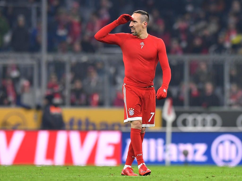 Franck Ribéry wurde gegen Hannover in der Nachspielzeit eingewechselt
