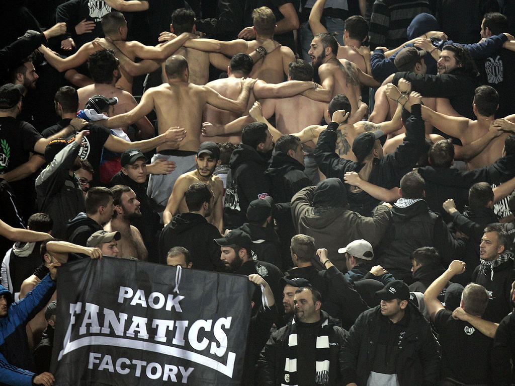 Die PAOK-Fans gelten nicht unbedingt als pflegeleicht