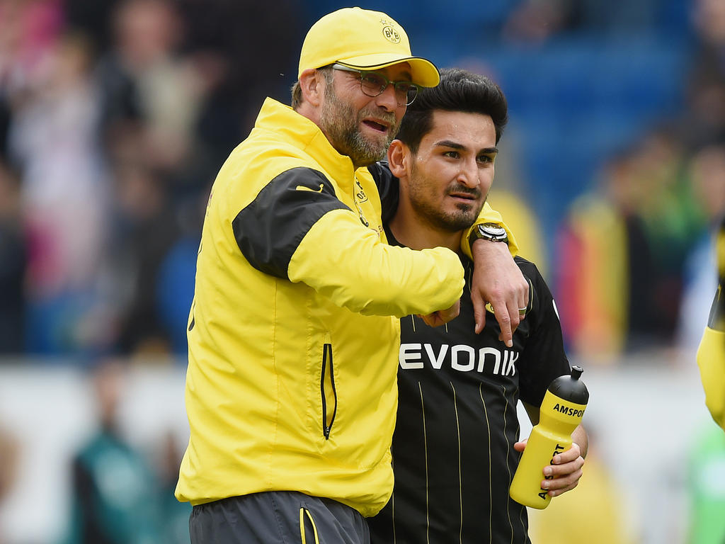 Ilkay Gündogan (r.) trifft in der Champions League auf Ex-Coach Jürgen Klopp Ilkay Gündogan (r.) trifft in der Champions League auf Ex-Coach Jürgen Klopp