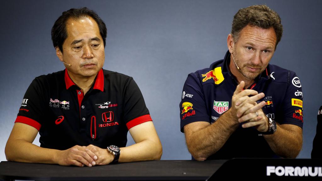 Christian Horner (re.) ist mit der Entwicklung bei Honda sehr zufrieden Christian Horner (re.) ist mit der Entwicklung bei Honda sehr zufrieden