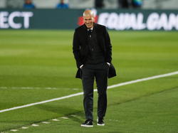 Zidane en un encuentro de la Liga de Campeones.