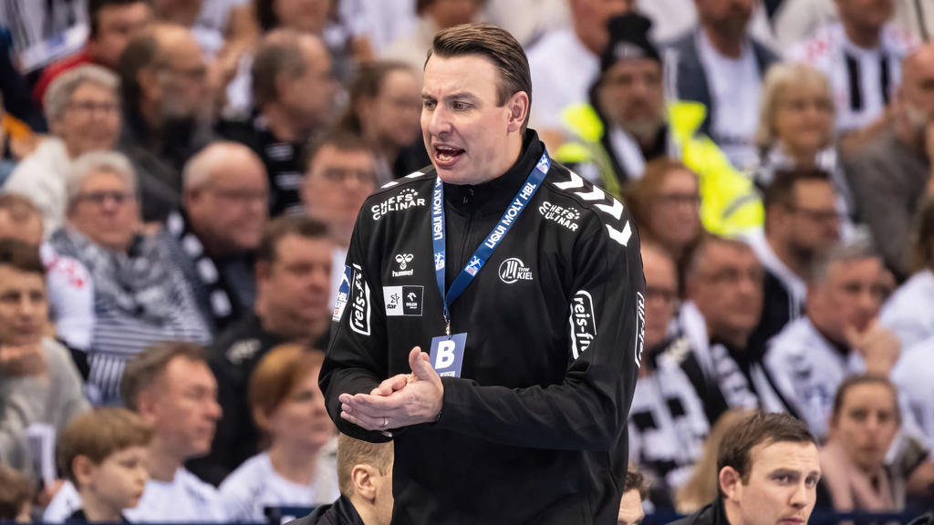 Kiel-Coach Filip Jicha hat das nächste spiel in der HBL schon vor den Augen