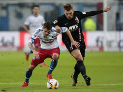 Alexander Esswein (r.) war gegen den Hamburger SV in einer hitzigen Stimmung